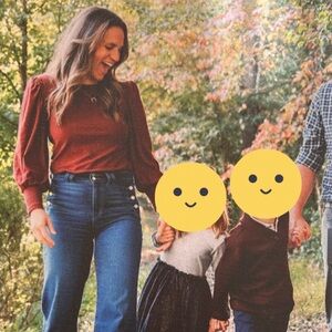 Nation LTD Burgundy Long Sleeve Top